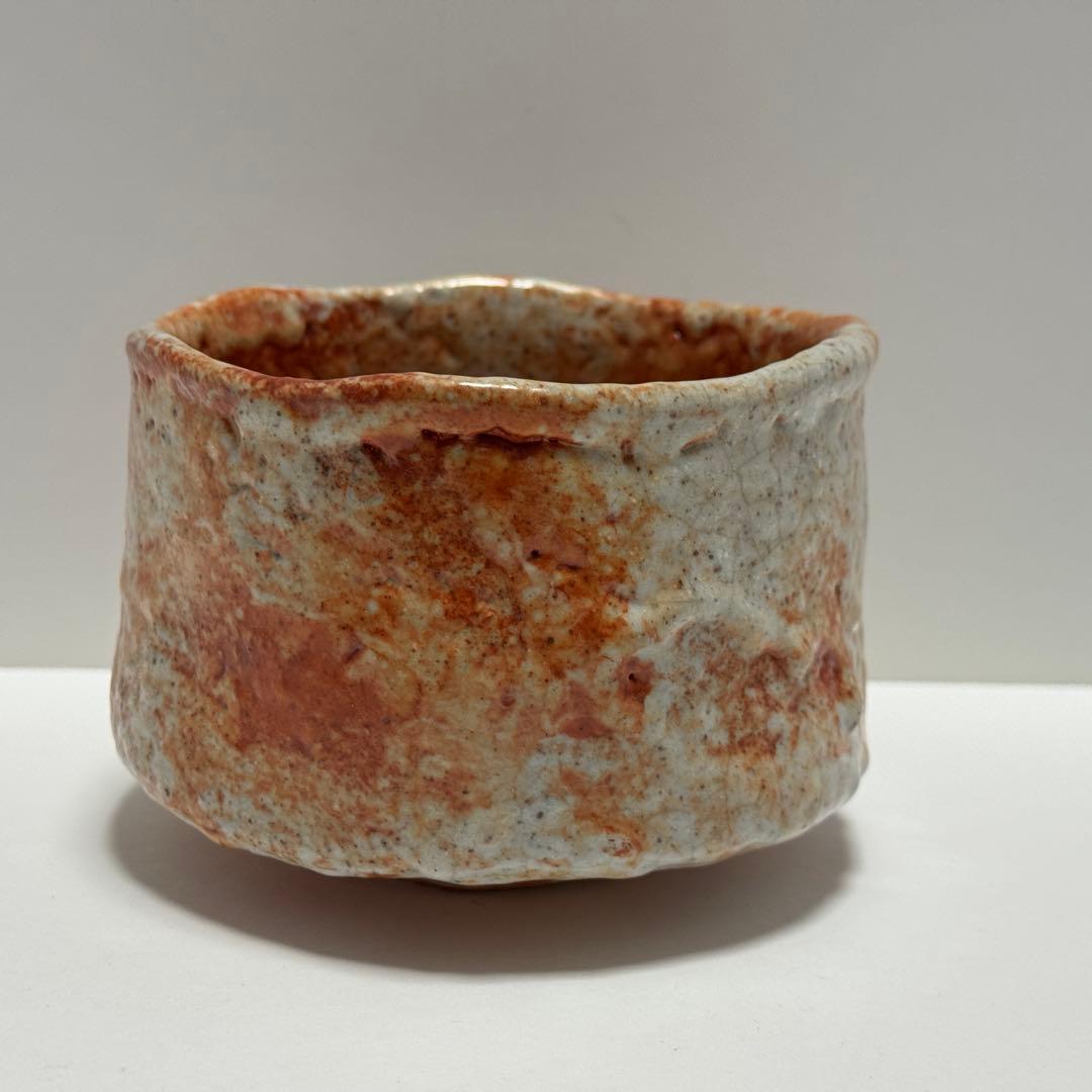 Kishu Ware Chawan 'Kocho' by Shodai Sankawa Seiho — Aoi Kiln, Shino-Style Tea Bowl