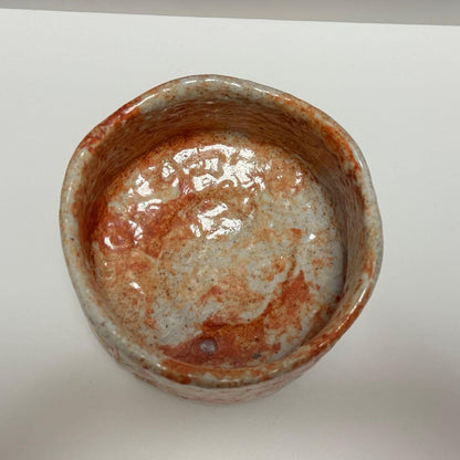 Kishu Ware Chawan 'Kocho' by Shodai Sankawa Seiho — Aoi Kiln, Shino-Style Tea Bowl