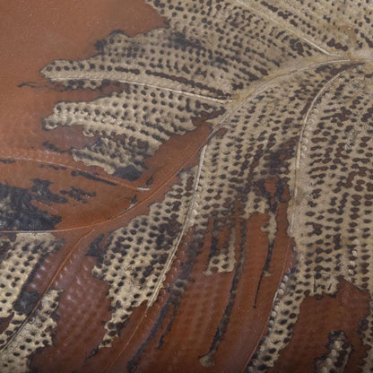 Takaoka Cast Bronze Leaf Tray by Nishimura Yoshimitsu with Tomobako