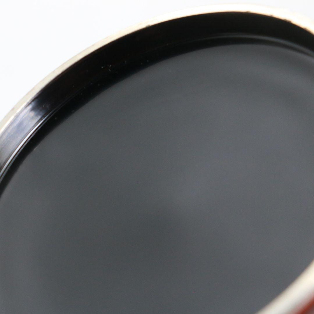 Tame-nuri Lacquer Kogo Incense Box by Sasaki Reiho — Genjiguruma Maki-e with Aogai & Tin Rim