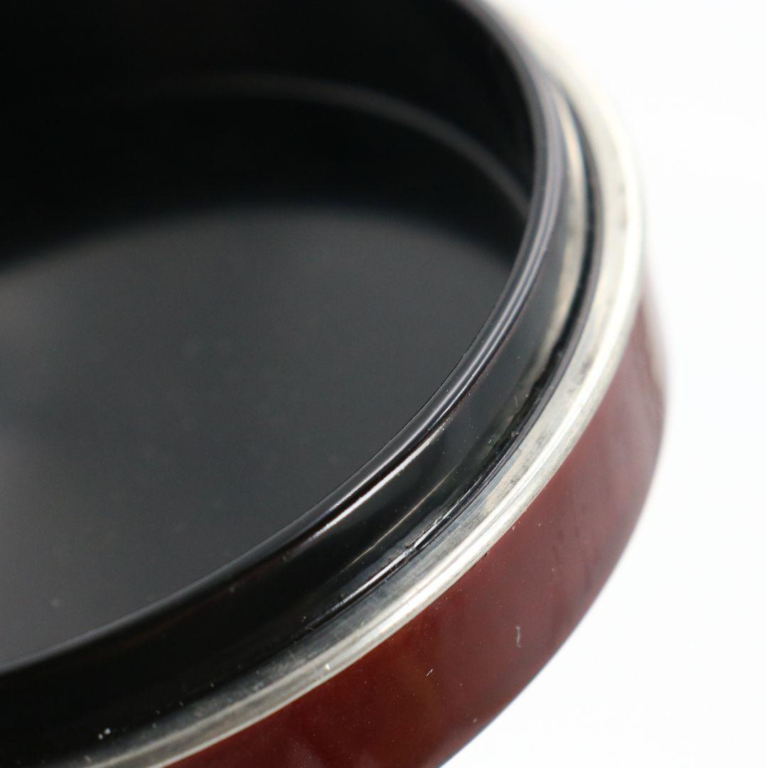 Tame-nuri Lacquer Kogo Incense Box by Sasaki Reiho — Genjiguruma Maki-e with Aogai & Tin Rim