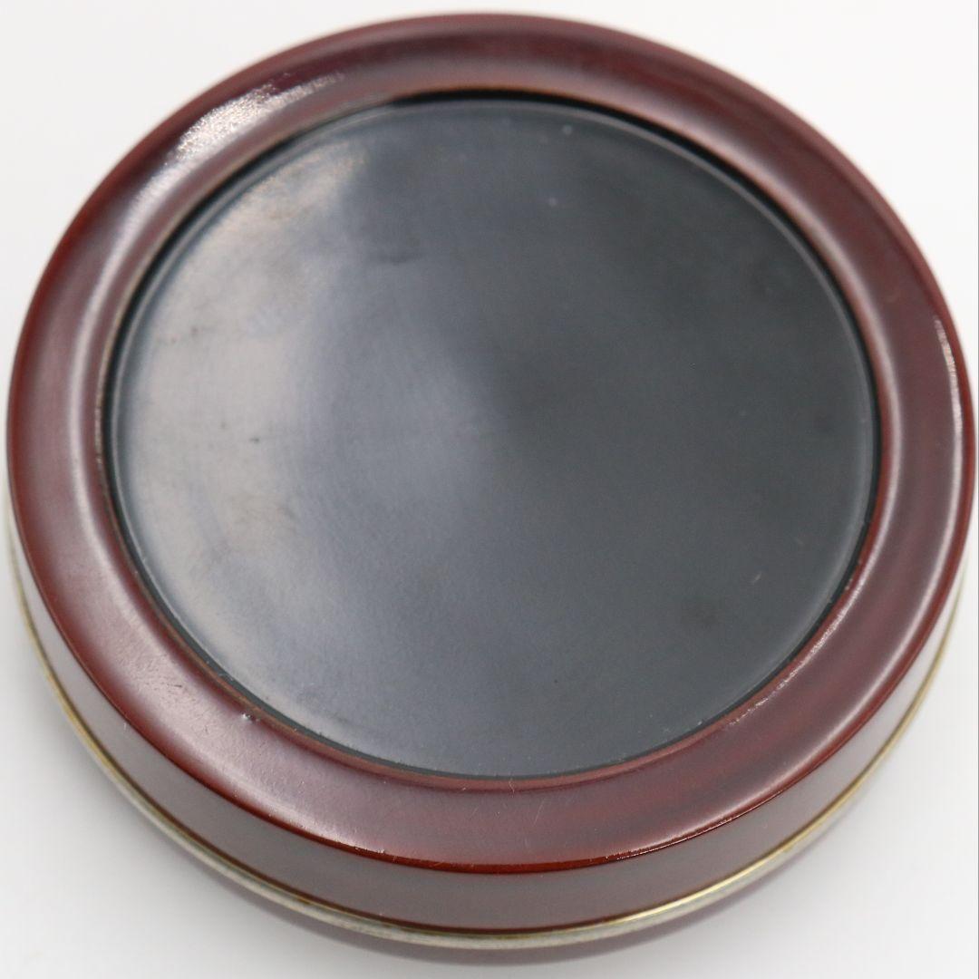 Tame-nuri Lacquer Kogo Incense Box by Sasaki Reiho — Genjiguruma Maki-e with Aogai & Tin Rim