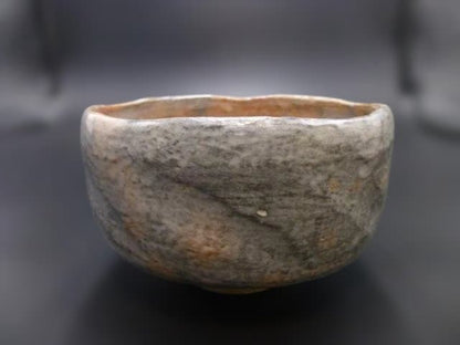 Antique Ryonyu Aka-Raku Tea Bowl 'Sakura-shimo' Cherry Frost, Omotesenke Jimyosai Authenticated Tomobako, Edo Kyoto Chawan, 9th Raku Master