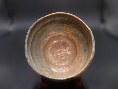 Antique Ryonyu Aka-Raku Tea Bowl 'Sakura-shimo' Cherry Frost, Omotesenke Jimyosai Authenticated Tomobako, Edo Kyoto Chawan, 9th Raku Master