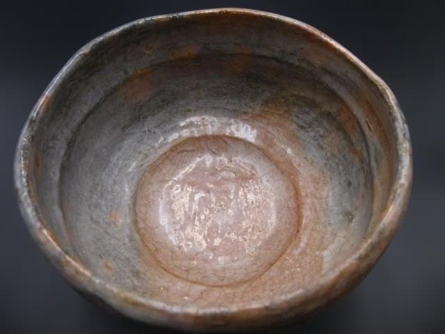 Antique Ryonyu Aka-Raku Tea Bowl 'Sakura-shimo' Cherry Frost, Omotesenke Jimyosai Authenticated Tomobako, Edo Kyoto Chawan, 9th Raku Master