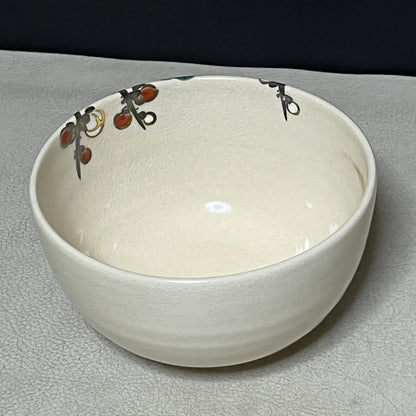 Matcha Bowl Makuzu Kosai Pine Bamboo Plum Overglaze Chawan