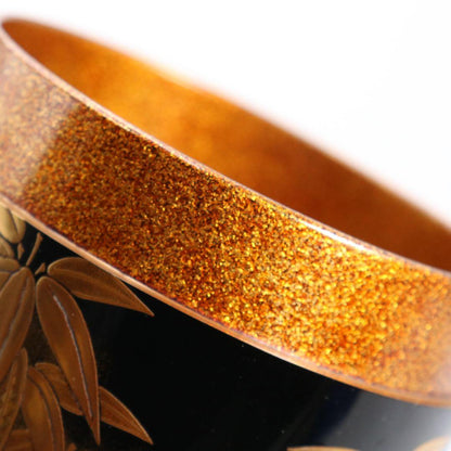 Kuretake Bamboo Gold Maki-e O-Natsume — Nashiji Interior by Shimode Kosai