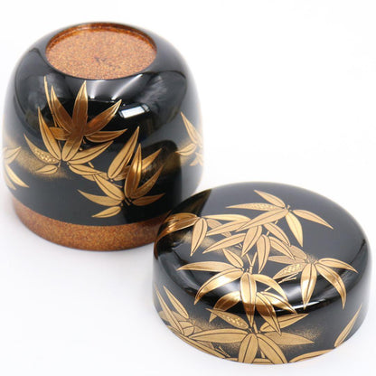 Kuretake Bamboo Gold Maki-e O-Natsume — Nashiji Interior by Shimode Kosai