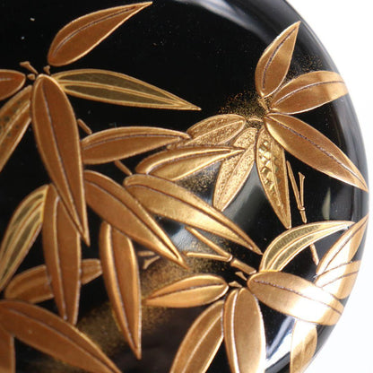 Kuretake Bamboo Gold Maki-e O-Natsume — Nashiji Interior by Shimode Kosai