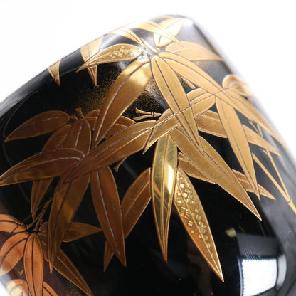 Kuretake Bamboo Gold Maki-e O-Natsume — Nashiji Interior by Shimode Kosai