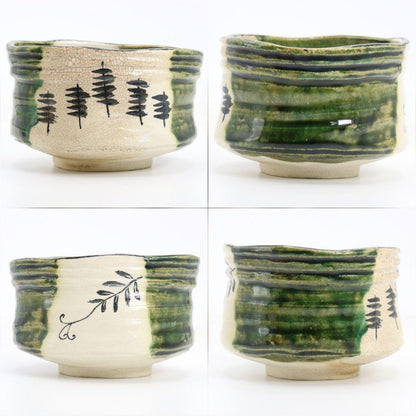 Oribe Tea Bowl by Arakawa Toyozo — Living National Treasure Mino Chawan with Signed Box