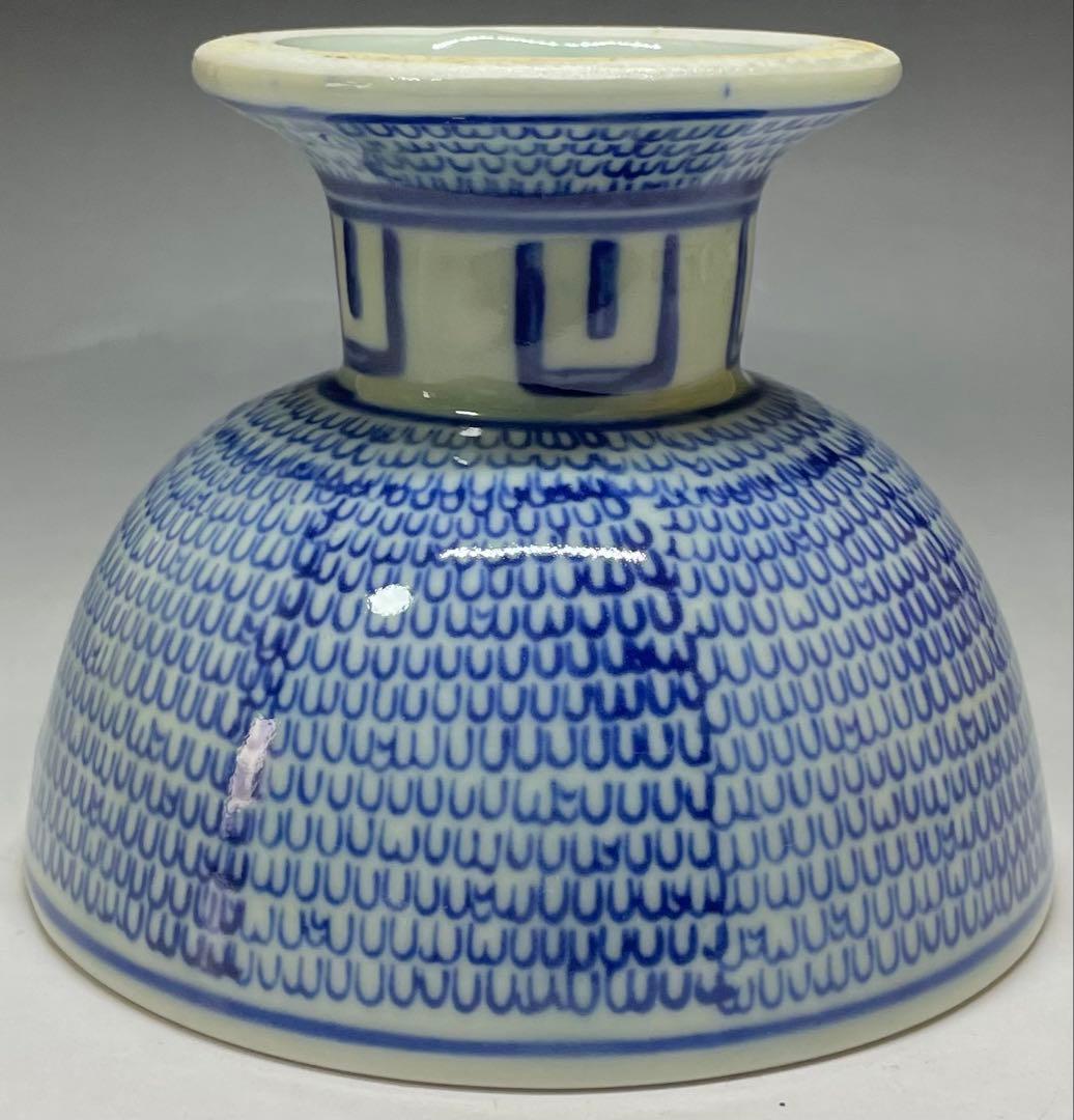 Ko-Imari Sometsuke Haisen Pedestal Bowl | Edo Period Blue and White Porcelain