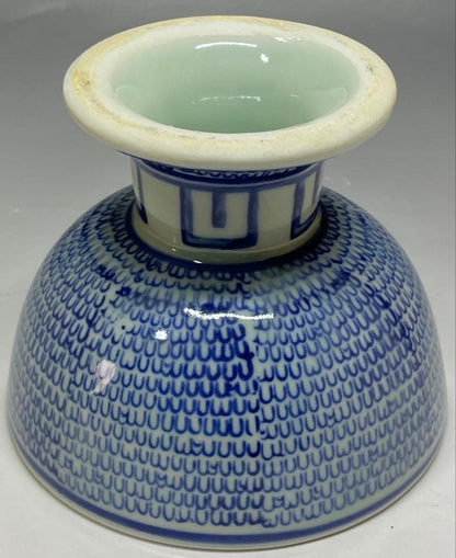 Ko-Imari Sometsuke Haisen Pedestal Bowl | Edo Period Blue and White Porcelain
