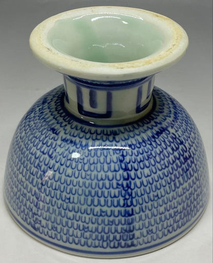 Ko-Imari Sometsuke Haisen Pedestal Bowl | Edo Period Blue and White Porcelain