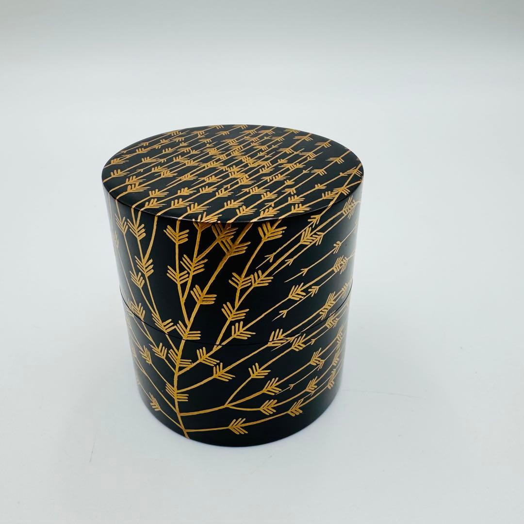 Willow Makie Natsume by Issei – Japanese Nakatsugi Caddy – Lacquer Art – Japan