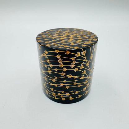 Willow Makie Natsume by Issei – Japanese Nakatsugi Caddy – Lacquer Art – Japan