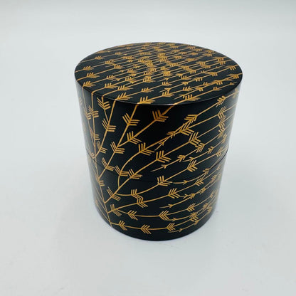 Willow Makie Natsume by Issei – Japanese Nakatsugi Caddy – Lacquer Art – Japan