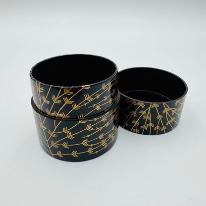 Willow Makie Natsume by Issei – Japanese Nakatsugi Caddy – Lacquer Art – Japan