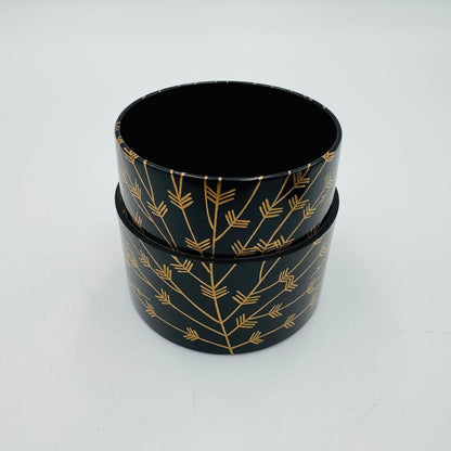 Willow Makie Natsume by Issei – Japanese Nakatsugi Caddy – Lacquer Art – Japan