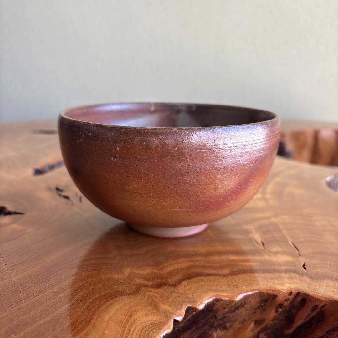 Ittake Bizen Ware Chawan Tea Bowl — Wood-Fired Unglazed Stoneware, Natural Ash | 備前焼 一竹造 茶碗