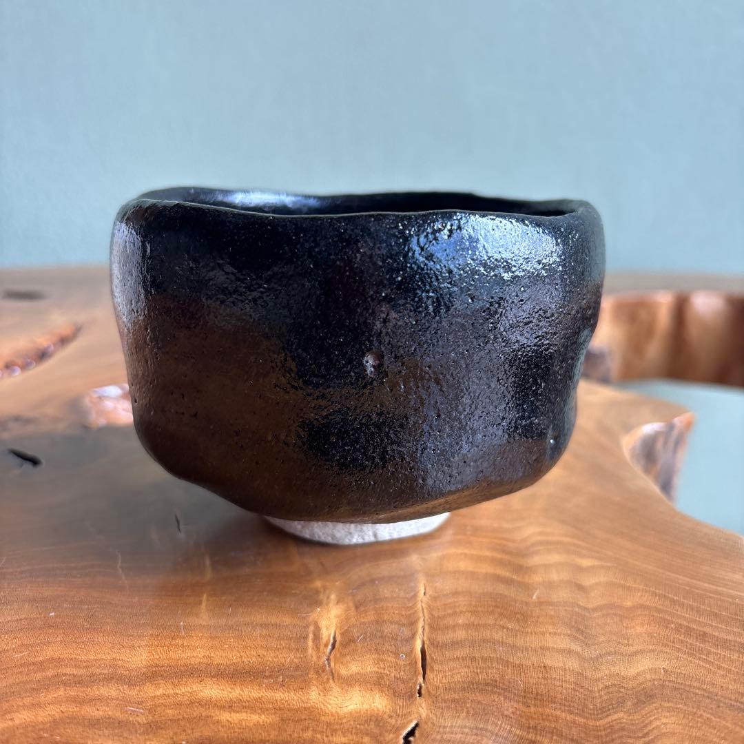 Black Raku Tea Bowl Ginkaku-ji Yoshimura Soraku Daigo Kiln Kyoto Chawan