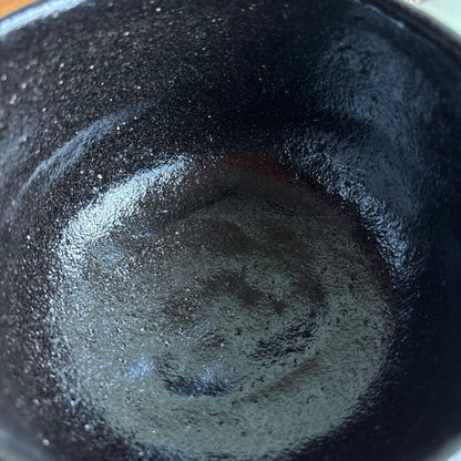 Black Raku Tea Bowl Ginkaku-ji Yoshimura Soraku Daigo Kiln Kyoto Chawan