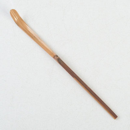 Bamboo Chashaku Tea Scoop 'Kame' by Kagebayashi Sohtoku — Daitokuji Toda Jissan Inscription, Shared Tube and Box