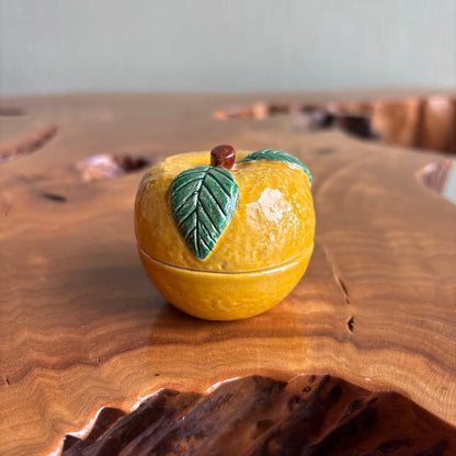 Yuzu Incense Container by Sasaki Shoraku with Original Box, Tea Ceremony