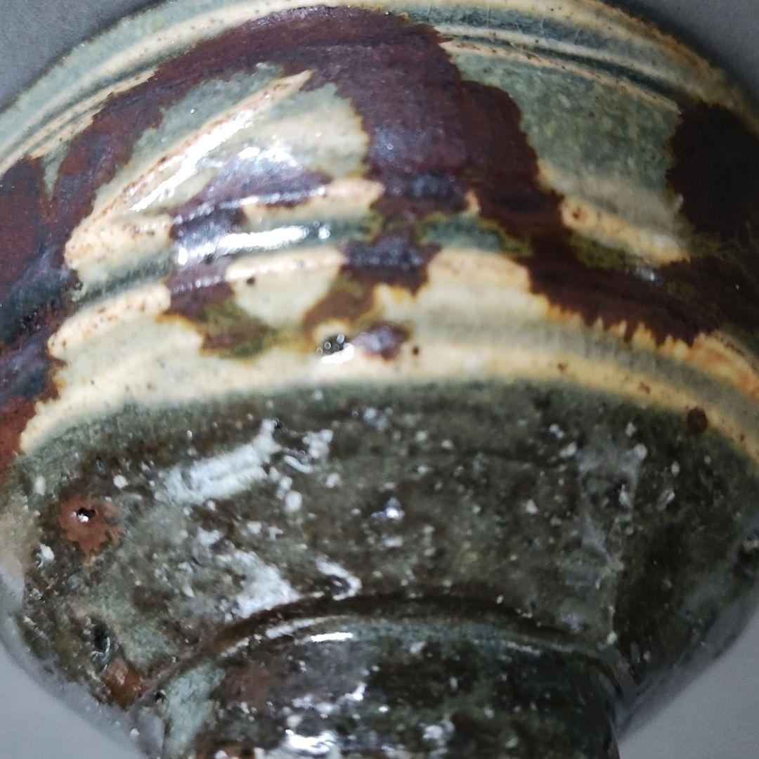 Furumatsu Atsushi Hakeme Guinomi - Brush-Marked Sake Cup with Iron Oxide Painting