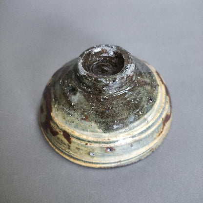 Furumatsu Atsushi Hakeme Guinomi - Brush-Marked Sake Cup with Iron Oxide Painting