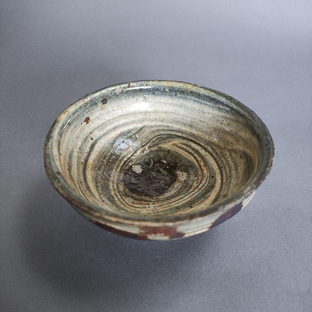 Furumatsu Atsushi Hakeme Guinomi - Brush-Marked Sake Cup with Iron Oxide Painting