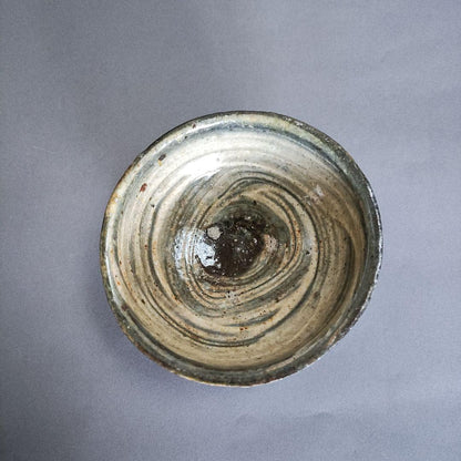 Furumatsu Atsushi Hakeme Guinomi - Brush-Marked Sake Cup with Iron Oxide Painting
