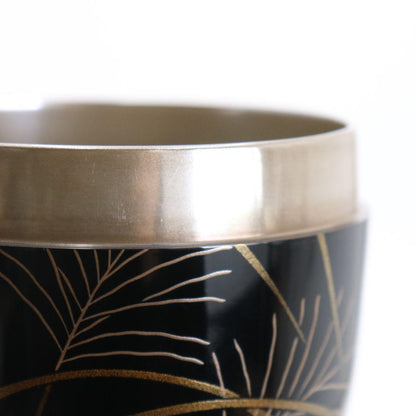 Pampas Grass Gold Maki-e Lacquer Tea Caddy by Saka Kazuo — Wajima Natsume