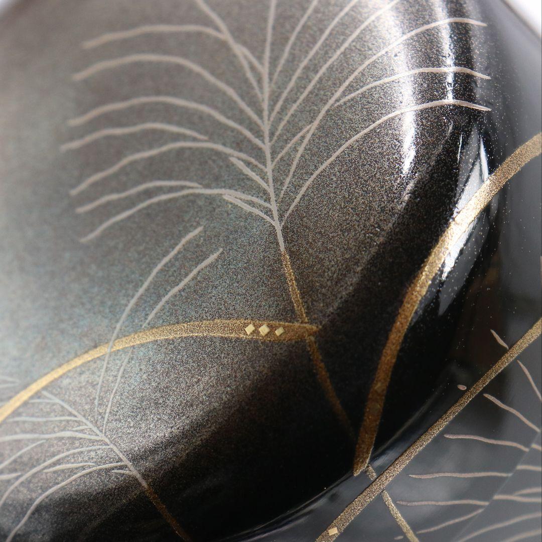Pampas Grass Gold Maki-e Lacquer Tea Caddy by Saka Kazuo — Wajima Natsume