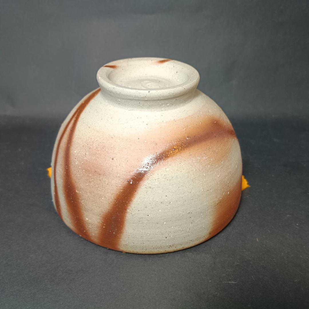 Yasuda Tatsuhiko Bizen Tea Bowl Hidasuki Chawan Ichiyo Kiln Kurashiki