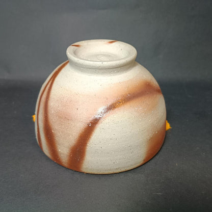 Yasuda Tatsuhiko Bizen Tea Bowl Hidasuki Chawan Ichiyo Kiln Kurashiki