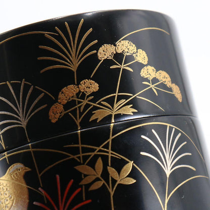 Wada Juhō Four Seasons Usucha Tea Caddy Set — Natsume Kinrinji Nakatsugi Maki-e