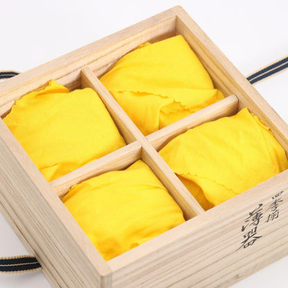 Wada Juhō Four Seasons Usucha Tea Caddy Set — Natsume Kinrinji Nakatsugi Maki-e