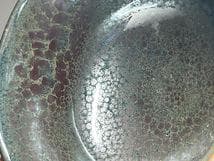 Hirose Hoshu Hyuga Takasaki Yaki Oil Drop Tenmoku Tea Bowl Yuteki Chawan