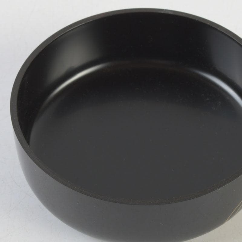 Wajima Lacquer Natsume Tea Caddy — Scattered Fans Maki-e by Maeda Koyo, Tomobako