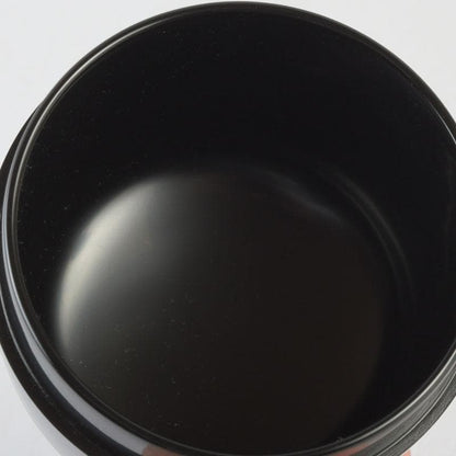 Wajima Lacquer Natsume Tea Caddy — Scattered Fans Maki-e by Maeda Koyo, Tomobako