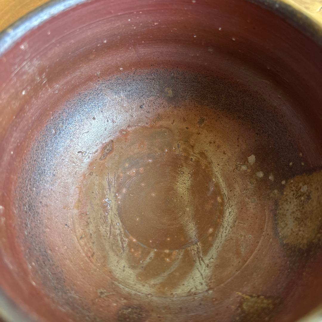 Bizen Ware Tea Bowl by Fujiwara Kinzō, Rakuzan Kiln — Goma & Hidasuki