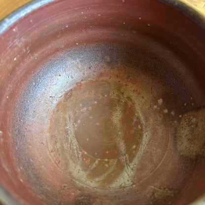 Bizen Ware Tea Bowl by Fujiwara Kinzō, Rakuzan Kiln — Goma & Hidasuki