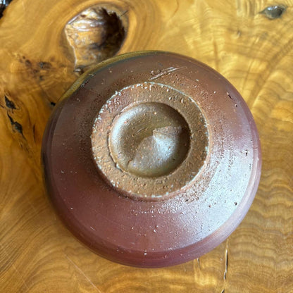 Bizen Ware Tea Bowl by Fujiwara Kinzō, Rakuzan Kiln — Goma & Hidasuki