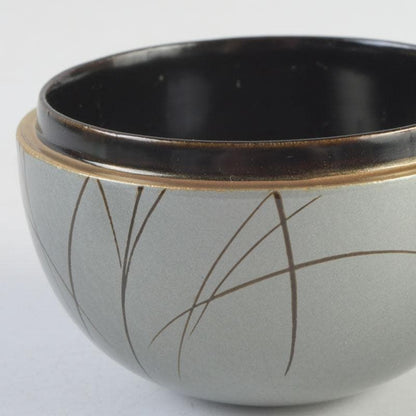 Miyata Sōkei Tsukimi Rabbit Gold Maki-e Maru-Natsume Tea Caddy