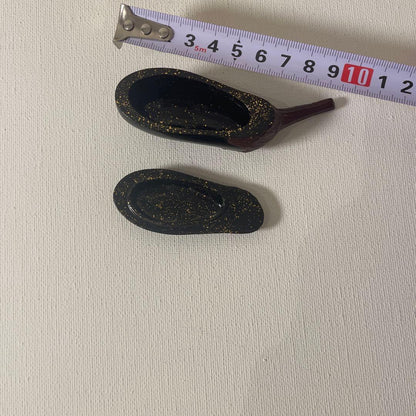 Shida Fukuya Eggplant Kogo — Nasu-Gata Lacquer Incense Container, Naturalistic Form, Tomobako