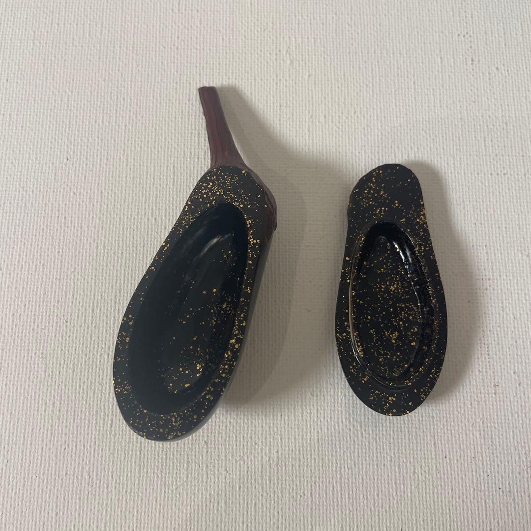 Shida Fukuya Eggplant Kogo — Nasu-Gata Lacquer Incense Container, Naturalistic Form, Tomobako
