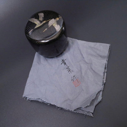 Soukaku Cranes Chinkinko Natsume by Yukina Wajima Lacquerware Craft