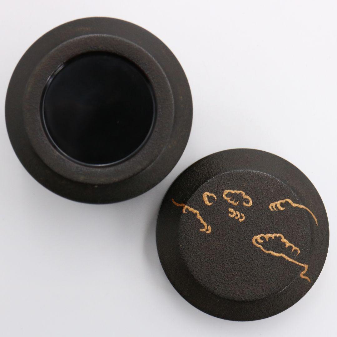 Yukifuki Nakatsugi Tea Caddy by Shoun - Crane and Chrysanthemum Maki-e