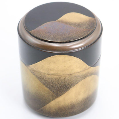 Tōyama Maki-e Naga-Natsume Tea Caddy by Nakamura Sōetsu | Gold Mountains